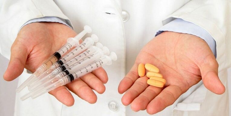 injekcije in tablete za bolečine v križu